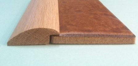 Applications for flooring transition moldings from ceramic tile to other existing flooring